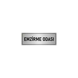 Metal Yönlendirme Levhası, Departman Kapı İsimliği Emzirme Odası 5x20 Cm Gümüş Renk