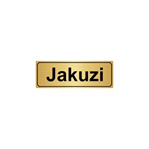 Jakuzi̇ Yönlendi̇rme Levhasi 10cmx20cm Altin Renk Metal