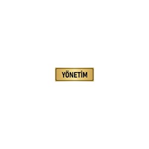 Metal Yönlendirme Levhası, Departman Kapı İsimliği Yönetim 7x20 Cm Altın Renk