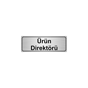 Ürün Di̇rektörü Yönlendi̇rme Levhasi 10cmx20cm Gümüş Renk Metal