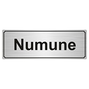 Numune Yönlendi̇rme Levhasi 5cmx20cm Gümüş Renk Metal