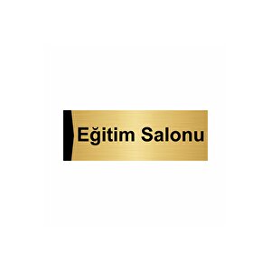 Eğitim Salonu 5x20cm Altın Renk Metal Yönlendirme Levhası