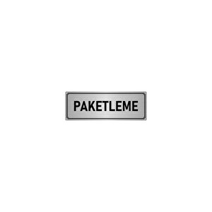 Metal Yönlendirme Levhası, Departman Kapı İsimliği Paketleme 5x20 Cm Gümüş Renk