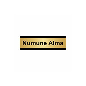 Numune Alma 5x20cm Altın Renk Metal Yönlendirme Levhası