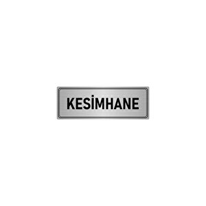 Metal Yönlendirme Levhası, Departman Kapı İsimliği Kesimhane 10x20 Cm Gümüş Renk