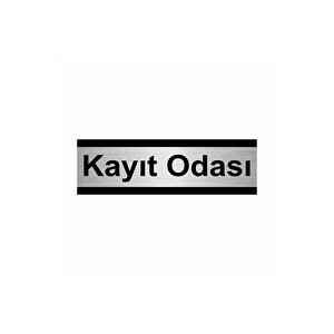 Kayıt Odası 10x20cm Gümüş Renk Metal Yönlendirme Levhası