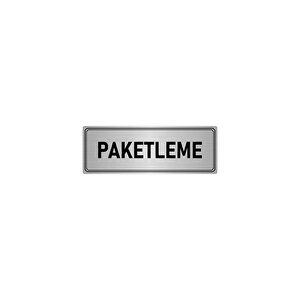Metal Yönlendirme Levhası, Departman Kapı İsimliği Paketleme 7x20 Cm Gümüş Renk