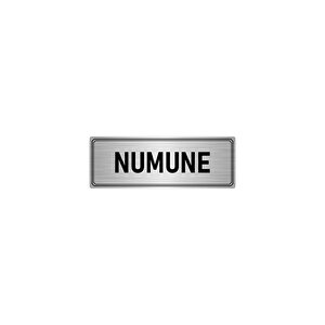Metal Yönlendirme Levhası, Departman Kapı İsimliği Numune 10x20 Cm Gümüş Renk