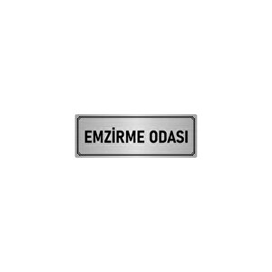 Metal Yönlendirme Levhası, Departman Kapı İsimliği Emzirme Odası 7x20 Cm Gümüş Renk