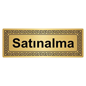 Satınalma 7cmx20cm Metal Yönlendi̇rme Levhasi Altin Renk Metal