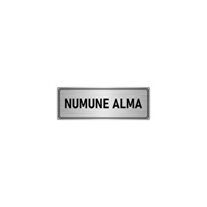Metal Yönlendirme Levhası, Departman Kapı İsimliği Numune Alma 5x20 Cm Gümüş Renk