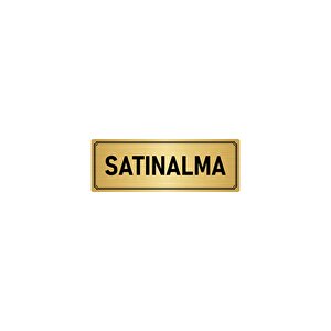 Metal Yönlendirme Levhası, Departman Kapı İsimliği Satınalma 10x20 Cm Altın Renk