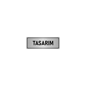 Metal Yönlendirme Levhası, Departman Kapı İsimliği Tasarım 10x20 Cm Gümüş Renk