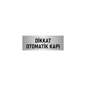 Metal Yönlendirme Levhası, Departman Kapı İsimliği Otomatik Kapı 7x20 Cm Gümüş Renk