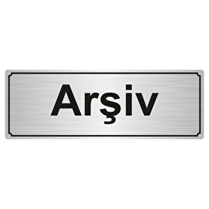 Arşi̇v Yönlendi̇rme Levhasi 5cmx20cm Gümüş Renk Metal