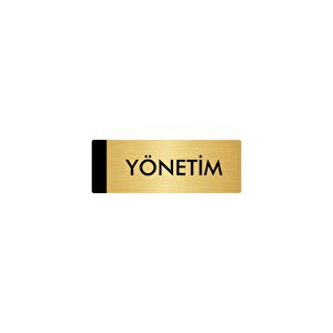 Metal Yönlendirme Levhası, Departman Kapı Isimliği Yönetim 7x20 Cm Altın Renk