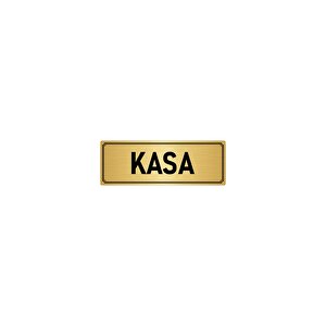 Metal Yönlendirme Levhası, Departman Kapı İsimliği Kasa 5x20 Cm Altın Renk