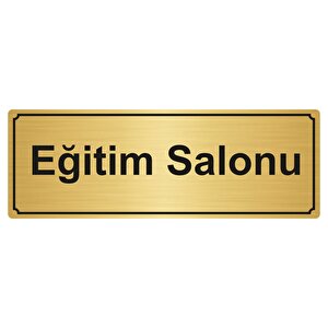 Eği̇ti̇m Salonu Yönlendi̇rme Levhasi 5cmx20cm Altin Renk Metal