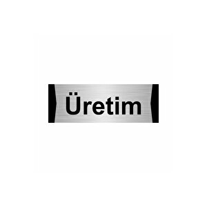 Üretim 10x20cm Gümüş Renk Metal Yönlendirme Levhası