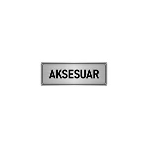 Metal Yönlendirme Levhası, Departman Kapı İsimliği Aksesuar 5x20 Cm Gümüş Renk
