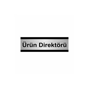 Ürün Direktörü 10x20cm Gümüş Renk Metal Yönlendirme Levhası