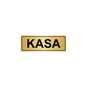 Kasa Yönlendi̇rme Levhasi 10cmx20cm Altin Renk Metal