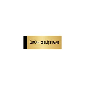 Metal Yönlendirme Levhası, Departman Kapı Isimliği Ürün Geliştirme 10x20 Cm Altın Renk