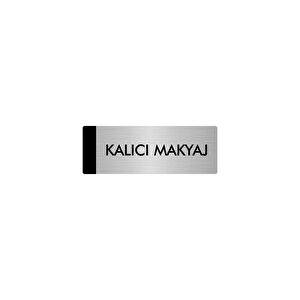 Metal Yönlendirme Levhası, Departman Kapı Isimliği Kalıcı Makyaj 7x20 Cm Gümüş Renk
