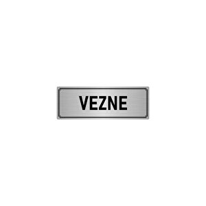 Metal Yönlendirme Levhası, Departman Kapı İsimliği Vezne 7x20 Cm Gümüş Renk