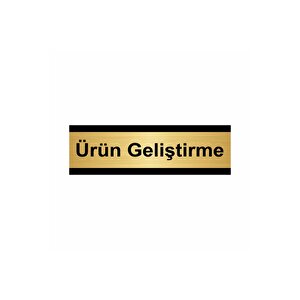 Ürün Geliştirme 7x20cm Altın Renk Metal Yönlendirme Levhası