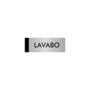 Metal Yönlendirme Levhası, Departman Kapı Isimliği Lavabo 10x20 Cm Gümüş Renk