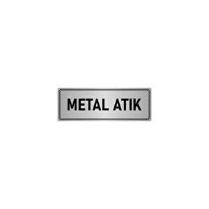 Metal Yönlendirme Levhası, Departman Kapı İsimliği Metal Atık 5x20 Cm Gümüş Renk