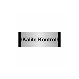 Kalite Kontrol 5x20cm Gümüş Renk Metal Yönlendirme Levhası
