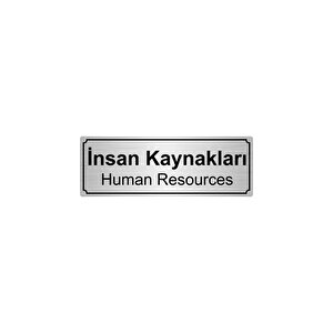 İnsan Kaynakari Yönlendi̇rme Levhasi 7cmx20cmgümüş Renk Metal