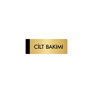 Metal Yönlendirme Levhası, Departman Kapı Isimliği Cilt Bakımı 10x20 Cm Altın Renk