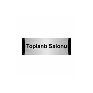 Toplantı Salonu 10x20cm Gümüş Renk Metal Yönlendirme Levhası