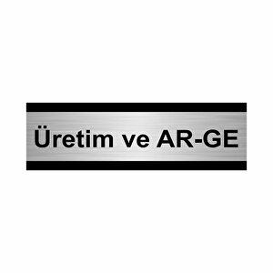 Üretim Ve Ar-ge 10x20cm Gümüş Renk Metal Yönlendirme Levhası