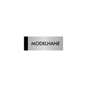 Metal Yönlendirme Levhası, Departman Kapı Isimliği Modelhane 5x20 Cm Gümüş Renk