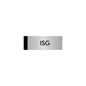 Metal Yönlendirme Levhası, Departman Kapı Isimliği Isg 5x20 Cm Gümüş Renk