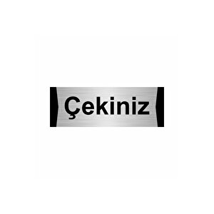 Çekiniz 5x20cm Gümüş Renk Metal Yönlendirme Levhası