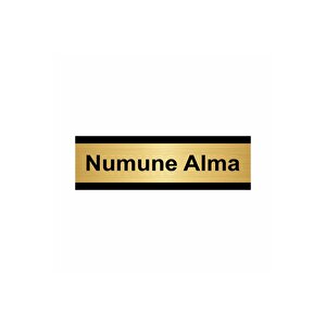 Numune Alma 7x20cm Altın Renk Metal Yönlendirme Levhası