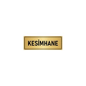 Metal Yönlendirme Levhası, Departman Kapı İsimliği Kesimhane 7x20 Cm Altın Renk