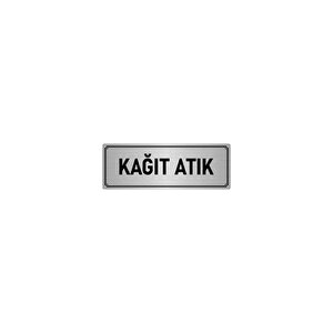 Metal Yönlendirme Levhası, Departman Kapı İsimliği Kağıt Atık 7x20 Cm Gümüş Renk