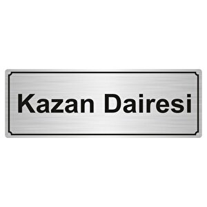 Kazan Dai̇resi̇ Yönlendi̇rme Levhasi 7cmx20cm Gümüş Renk Metal