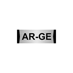 Ar-ge 10x20cm Gümüş Renk Metal Yönlendirme Levhası