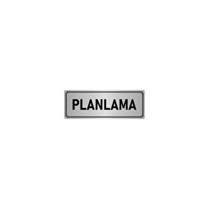 Metal Yönlendirme Levhası, Departman Kapı İsimliği Planlama 5x20 Cm Gümüş Renk