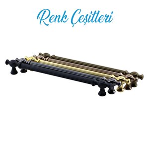 Kesir Mobilya Mutfak Dolabı Çekmece Dolap Kapak Kulpu Kulbu Füme (192 Mm-192.2 Cm) Metal Kulpları