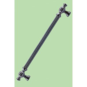Kesir Mobilya Mutfak Dolabı Çekmece Dolap Kapak Kulpu Kulpları Kulbu Füme 224 Mm Metal Kulp