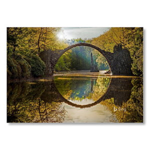 Rakotz Köprüsü Görseli Mdf Ahşap Tablo 35x50 cm