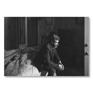 Logan Noir Siya Beyaz Görseli Mdf Ahşap Tablo 50x70 cm